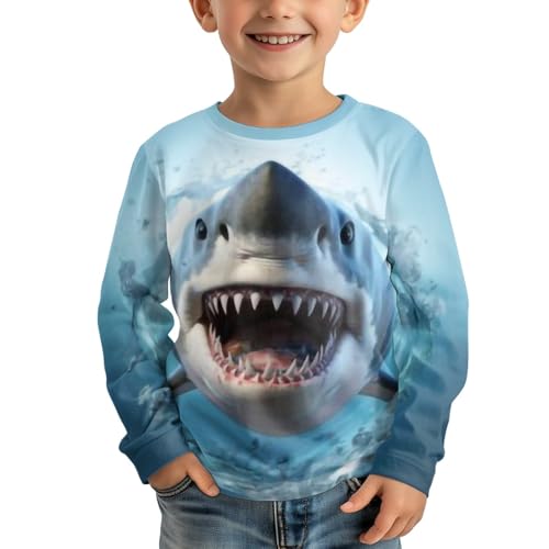 Long Sleeve T Shirt for Boys Girls Crewneck Sweatshirt4
