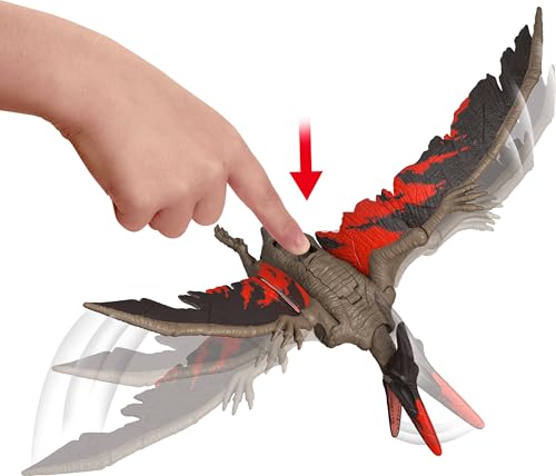 Image of Mattel Jurassic World Dinosaur Toys with Roar Sound & Attack Action, Wild Roar Posable Figure, Physical & Connected Digital Play