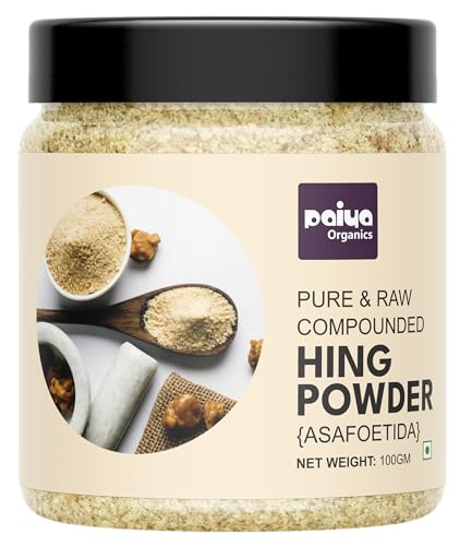 Paiya Organics 100% Pure Hing (Asafoetida) Powder - Aromatic Spice for Flavorful Cooking 100gm