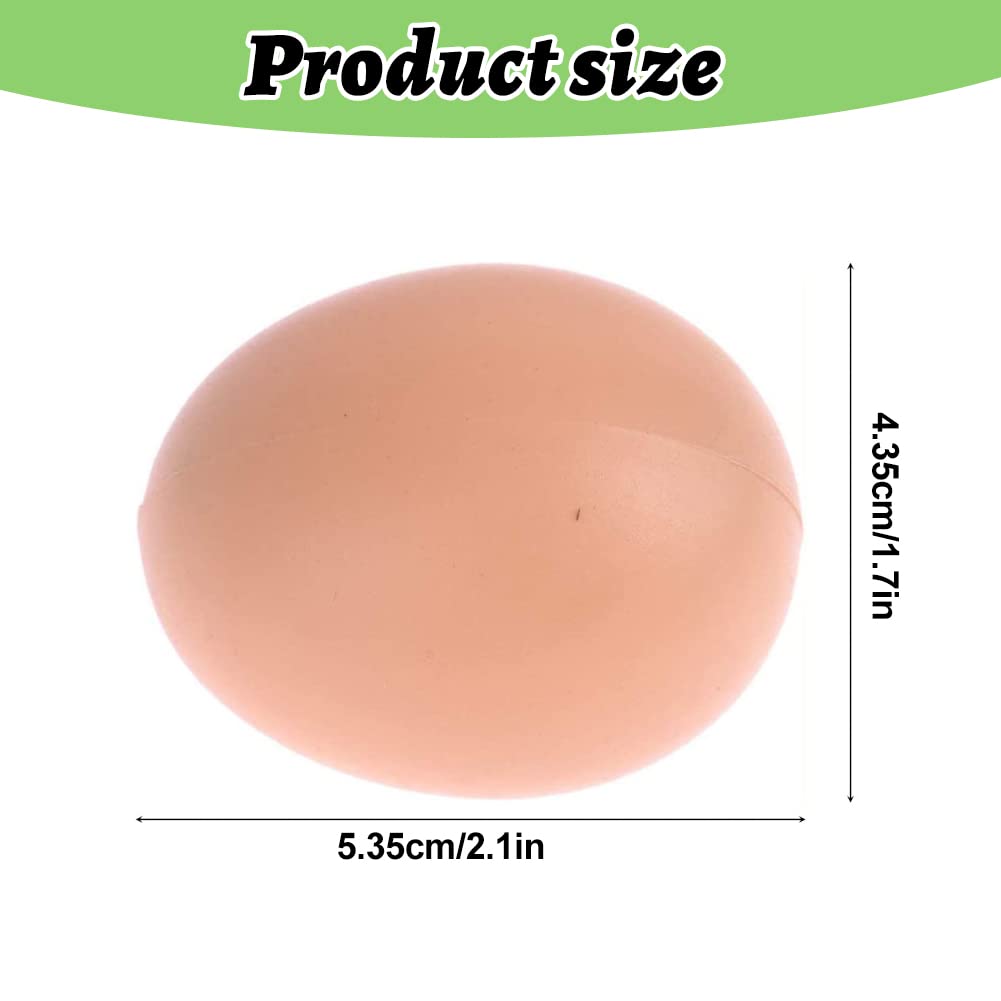 Huevos Falsos para Gallinas 10pcs Plástico Artificiales Decoración