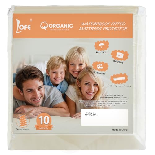 Image of Organic Twin XL Mattress Protector - Top&Side 100% Waterproof