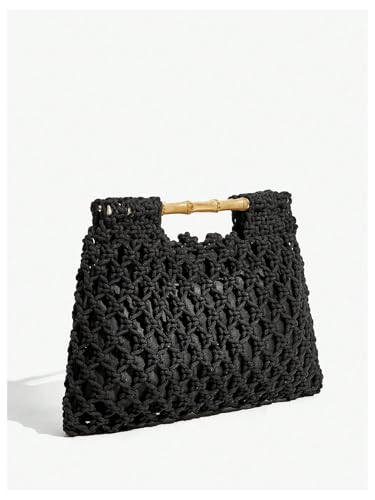 Image of Floerns Women's Straw Bag Handle Beach Clutch Purse Hobo Handbag