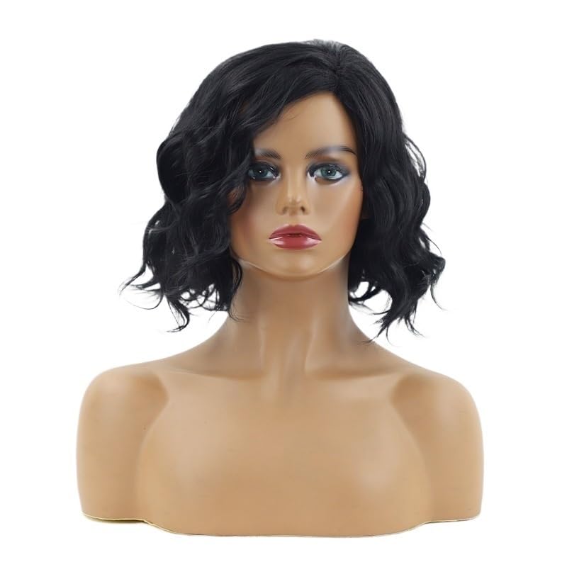 Perruque cheveux bouclés mi-longs idéale pour un usage quotidien et festif