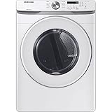 Samsung 7.5 cu. ft. Front Load Gas Dryer with Sensor Dry, White, DVG45T6000W/A3