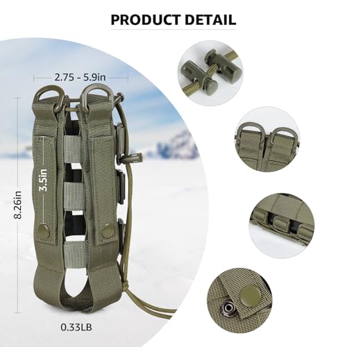 Image of Water Bottle Holder Molle Pouch Carrier,Tactical Water Bottle Pouch,Mesh Water Bag Water Bottle Holder For Bike,Tactical Molle Water Bottle Pouch,Water Bottle Holder Carriers for Walking（Multi Colors）