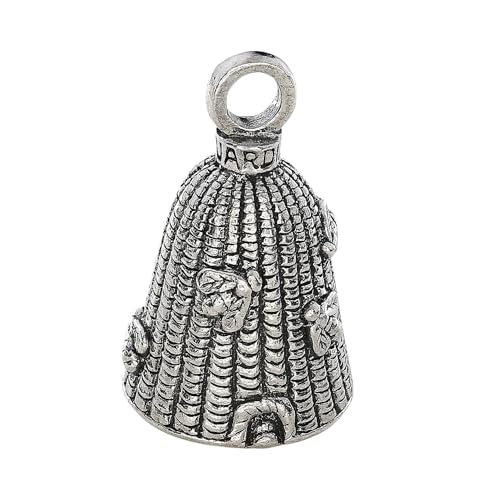 Image of Guardian Bell Animals Good Luck Bell w /Keyring & Black Velvet Gift Bag | Motorcycle Bell | Lead-Free Pewter | Made in USA
