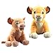 wyxin 2 Pièces Mignon Le Roi Lion Simba Nala en Peluche 26 Cm, Animaux Mous Lion Peluche Poupées pour Enfants Cadeaux d'anniversaire