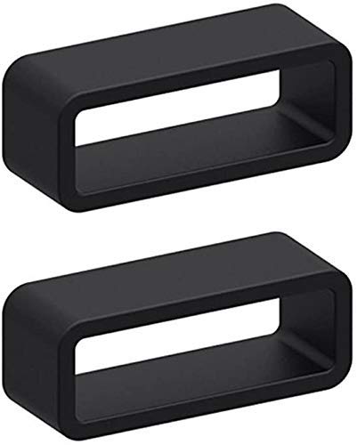 Dreamy 24mm Silicone Smart Watch Strap Loops Keepers Holder Loop Replacement - Black color - 2-piece (B0BG92N5JG) Amazon Price History, Amazon Price Tracker