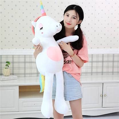 ToyHub Unicorn Soft Toys for Girls Unicorn Soft Toy Long Leg Big Size 110 cm - White (B091N597NV) Amazon Price History, Amazon Price Tracker