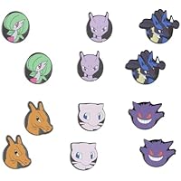 Pokemon Fashion Jewelry - Juego de 6 pares de aretes de metal