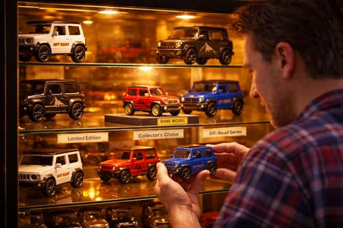 Image of Jimny Die-Cast Toy Car 1:64 Scale Off Road Vehicle - Metal Mini SUV Model | Smooth Rolling Wheels | Diecast Car for Kids & Collectors (Jimny Mini SUV - 1:64 Scale)
