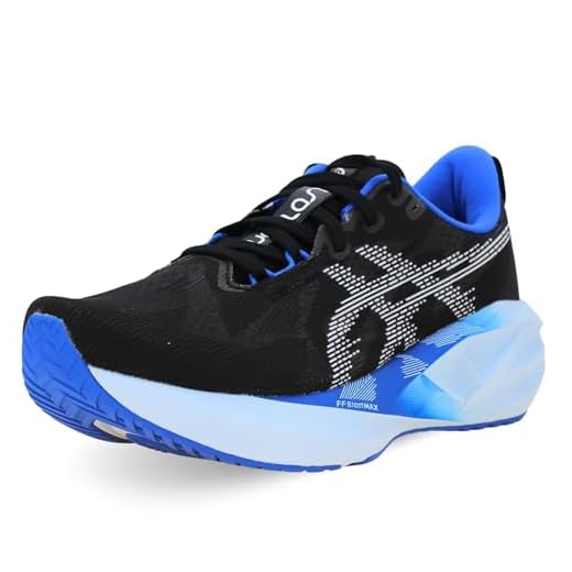 ASICS Novablast 5 Homme Bleu Noir ASICS Homme NOVABLAST 5 Sneaker, Multicolore, 41.5 EU