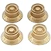 Musiclily Metric Size Hat Style Plastic Speed Control Knobs for Gibson Les Paul Electric Guitar Parts, Gold (Pack of 4)