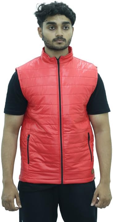 Unsully Men's Stylish Sleeveless Bomber Jacket