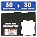 File Folder, HERKKA 30 Pack 1/3 Cut Tab File Folders, File Folders Great for Organizing and Filing, Letter Size, Black