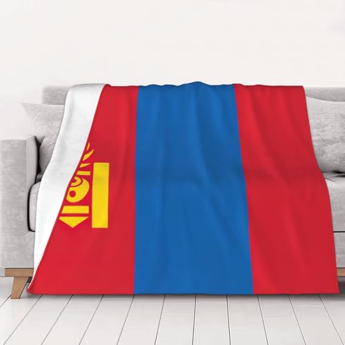 Couverture flanelle drapeau Mongolie douce lit canapé - 2