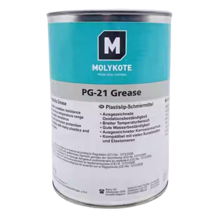 MOLYKOTE PG-21 - Grasa lubricante excepcional a la oxidación y a la corrosión, amplio rango de temperatura, alta resistencia al agua, excelente compatibilidad con plásticos y goma