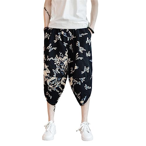 Pantalon court Harajuku pour homme de jogging léger XL D