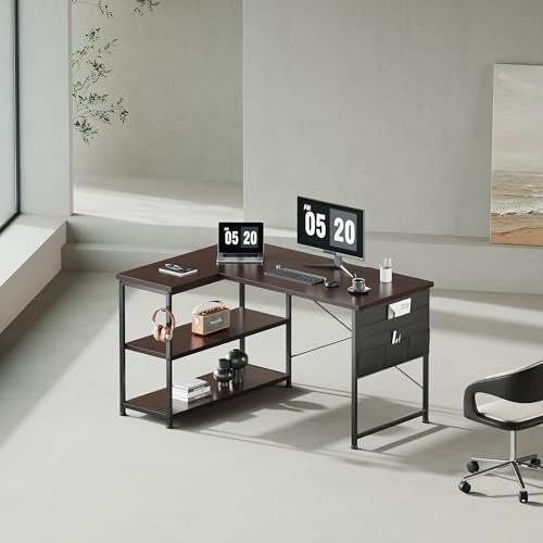 YeTom L字デスク 幅120cm 奥行55cm