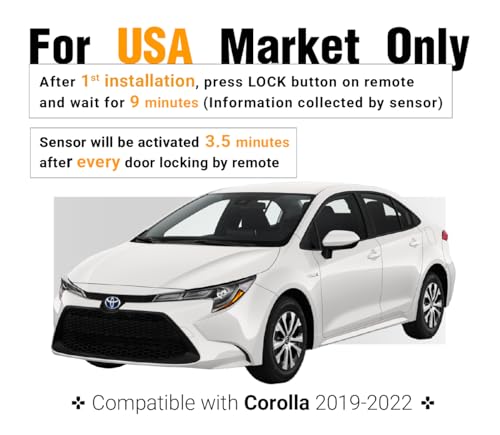 Image of Protect-X Wheel Anti-Theft Smart Sensor for Corolla 2022 2021 2020 2019 | Plug & Play, Catalytic Converter & Wheel Anti-Theft, Window Breakage Alert, Window Control by Factory Keyfob, Valet Mode