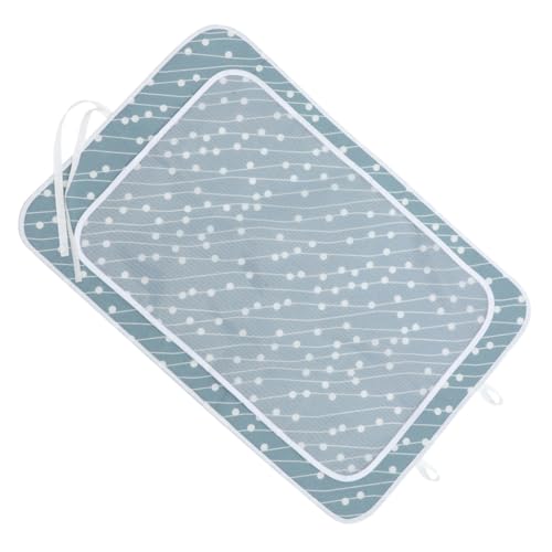 MALUGOGO Tappetino da stiro pieghevole resistente al calore con imbottitura in rete portatile da viaggio per vestiti da tavolo in tessuto asse di ferro per camicie e uso domestico