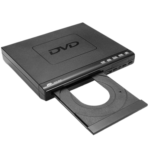 Ruiqas Lecteur DVD pour TV Mini avec Télécommande Compatible CD VCD