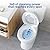 17 Inch Tall Toilet, Two-Piece Toilet Round with ADA Comfort Height Toilet Seat for Bathroom, Powerful 1.28 GPF Single Flush for Bathroom,Side Trip Buttons, White