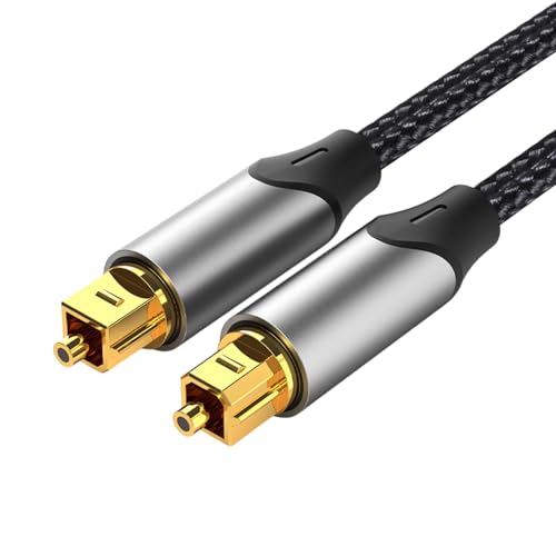 Alambre de fibra óptica digital para cine en casa con audio DD5.1 y diseño de nailon negro