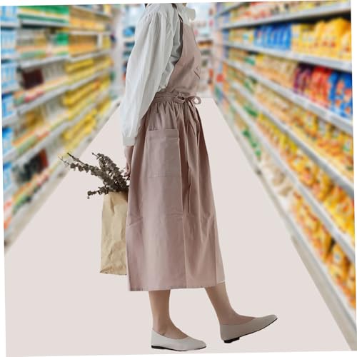 Tabliers de jardin pour femmes NIDONE en coton doux à dos croisé