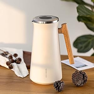Thermische Karaf Isolatiepot Houten handvat huishoudelijke groot-capaciteit Thermos vacuüm koffie pot roestvrij stalen…