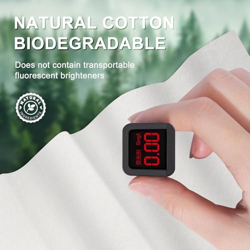 Image of MPK Disposable Face Towel - 100% Cotton Tissues, Unscented Facial Wash Cloth for Sensitive Skin, Super Soft & Thick Facial Towels, Makeup Remover Dry Wipes, 492 Count, 7.8 inches * 7.87 inches