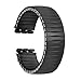 KTMCBGEBCR Watch Band, 17mm 19mm 20mm Stainess Steel Metal Elastic Wrist Band for Swatch Watch Stretch Expansion Strap Men's Women Replacement Bracelet(Black-Matte_17mm)