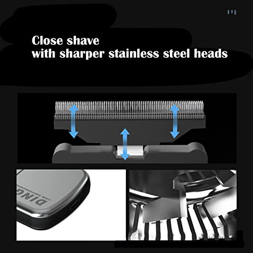 Men Electric Ultra Thin Razor, Rechargeable Single Razor, Reciprocating Mini Electric Razor For Facial Care Beard Trimmer, Cordless Usb Travel Razor, Silver #TOP2