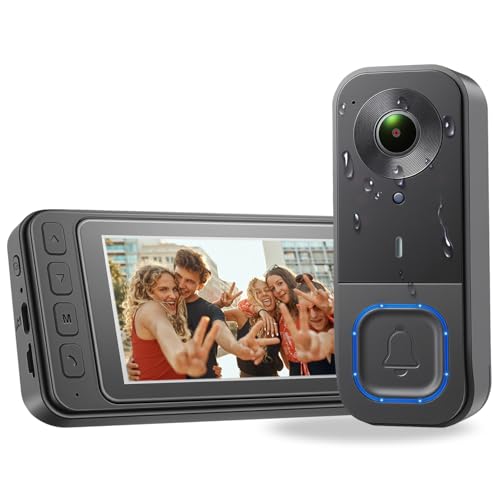 Taishixing 4.3" Video Doorbell Camera with Monitor 2-Way Audio, Night