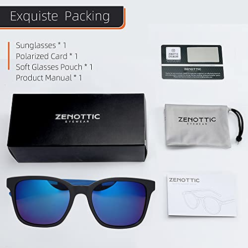 Image of ZENOTTIC Polarized Sunglasses for Men UV400 Protection Square Sun Glasses