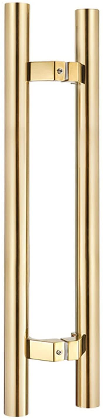 Gthtuhfd Gold Sliding Barn Door Handle,Entry Glass Shower Push Pull Door Handle,24/31/39/47/59 Inch,H Shape Round Bar Double-Sided Ld 80Cm/31.5Inch,-80Cm/31.5Inch