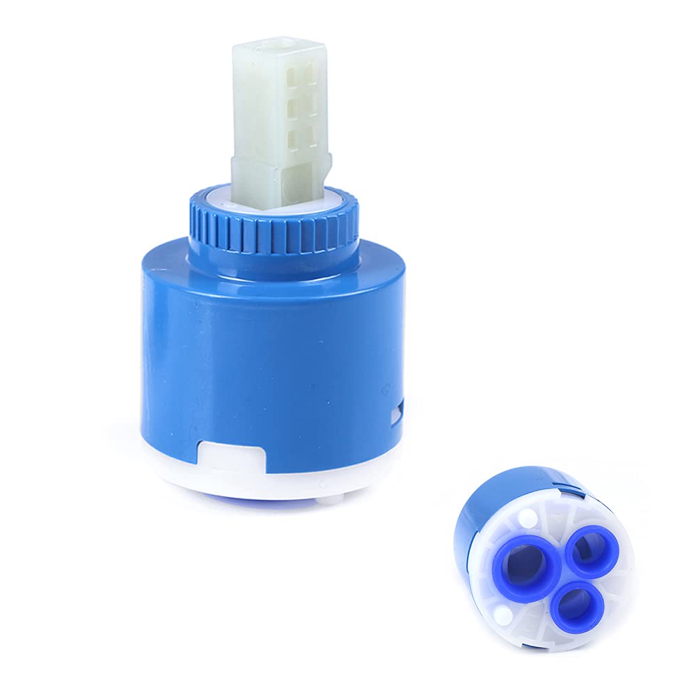 Hatoolha Blue Type A 35Mm Tap Cartridge Water Tap Cartridge Replacement Cartridge Practical Ceramic Cartridge Disc Faucet Replace Part Ceramic Cartridge