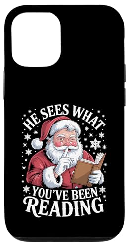 Funny Xmas Book Lover Librarian Bookish Christmas Custodia per iPhone 12/12 Pro