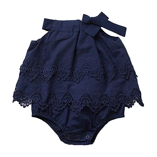 Image of Colorful Childhood Newborn Baby Romper Girls Jumpsuit Infant Bodysuit Tutu Lace Dress Clothes Outfit