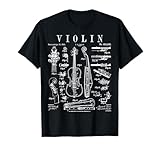 Violine Geige Violinist Musikinstrument Vintage Patent T-Shirt