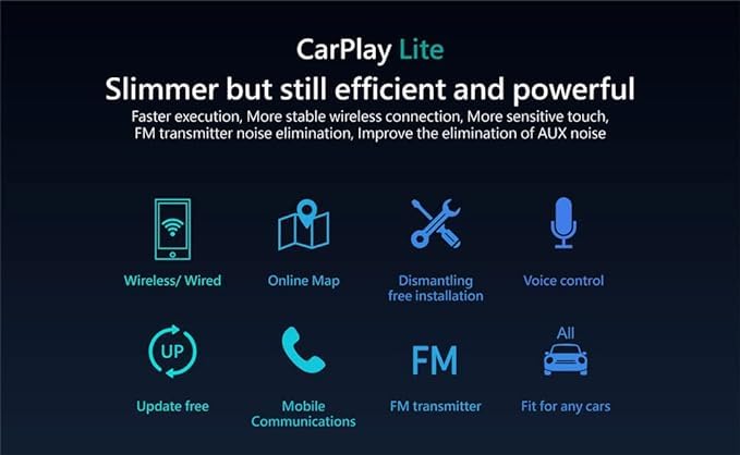 Coral Vision Wireless Lite CarPlay Dashboard Console (Slim Light version), All Wireless Apple CarPlay + Mirroring - Image 4
