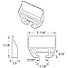 Prime-Line R 7221 21/32 In. x 1-1/8 In., White Drawer Guide Kit (2 Pack)