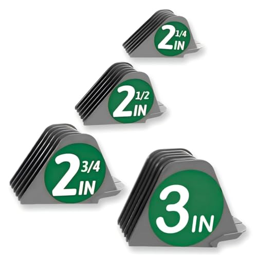 Professional Hair Clipper Combs Guides Set - 2.25'' to 3'' Size Range, Replacement Guards,COMPATIBLE WITH WAHL Most Clippers/TrimmersMost Clippers/Trimmers,Grey(4 Pieces)