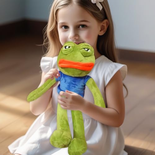 Generisch Plüschfrosch, Süße Anime-Plüschpuppe Mit Traurigem frosches Als Sammlerstück, Kompaktes Kleines Plüschtier Mit Traurigem frosches,Cartoon-Sammelpuppe Als Deko Für Weihnachten, Valentinstag