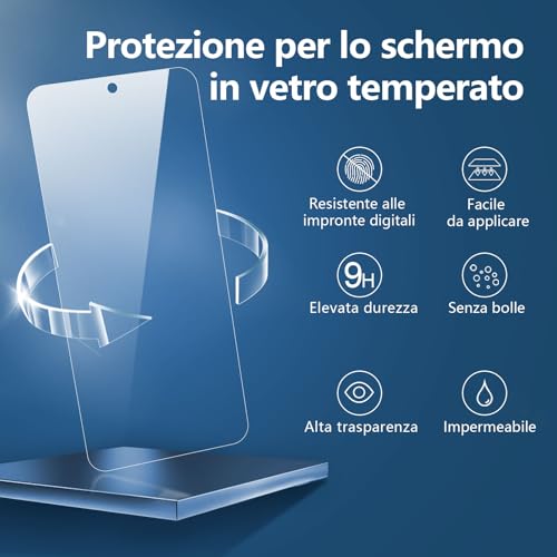 NEW'C 3 Pezzi, Vetro Temperato per Xiaomi Redmi Note 14 5G/4G, (non compatibile con Xiaomi Redmi Note 14 Pro 5G) Pellicola Prottetiva Anti Graffio, Anti-Impronte, Senza Bolle, Ultra Resistente - Immagine 3