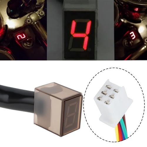 OTOTEC 2X Digitale LED-Ganganzeige für Motorräder 34,5 cm für Elektronische Tachometer Und Drehzahlmesser Rot