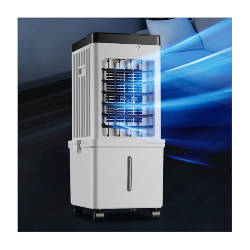 YFAURNDE Aire Acondicionado, Ac Portatil, Equipado con Mando a Distancia y DepóSito de Agua de 15 Litros, Cuenta con Ajuste de 3 Velocidades; Apto para Uso DoméStico