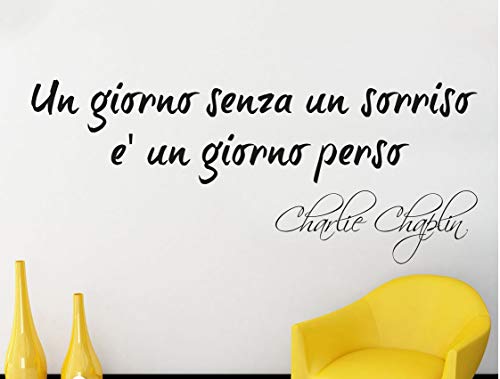 Adesiviamo Charlie Chaplin LAdesivo Murale, PVC