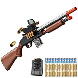 Manual Pump Action Shell Ejecting Shotgun Foam Blaster - 40-Soft Bullet for Kids, Youth, Teen, Boys-Holiday for 8-12 Year