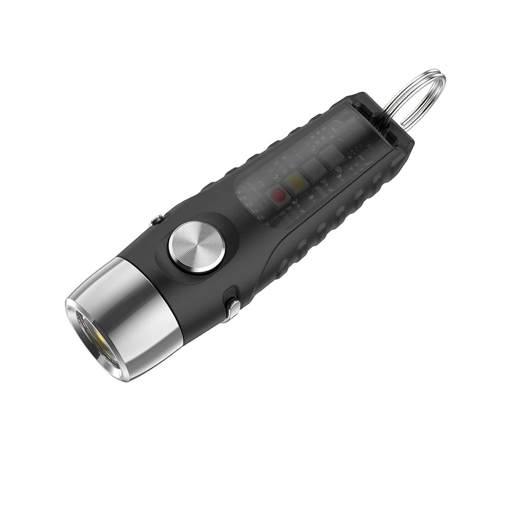 Hndhbfgrt Mini Flashlight Rechargeable Keychain, 610 Lumens with Magnet& Clip, for Emergency, Home Inspection,Camping
